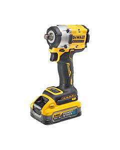 BOULONNEUSE A CHOCS 1/2'' COMPACTE XR 18V 5AH LI-ION BRUSHLESS 406 NM - JONC DE SECURITE - POWERSTACK - DEWALT DCF921H2T-QW