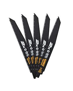LAME DE SCIE SABRE BIM 2X LONG LIFE POUR LA COUPE DU BOIS AVEC CLOUS 228MM - DEWALT DT2307L-QZ