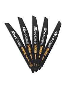 LAME DE SCIE SABRE BIM 2X LONG LIFE POUR LA COUPE DU BOIS ET METAL 228MM - DEWALT DT2308L-QZ