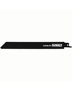 LAME DE SCIE SABRE A DENTURE AU CARBURE DE TUNGSTENE 228MM TUYAUX EN FONTE, BRIQUES, PLASTIQ. RENFORCE - DEWALT DT2333-QZ