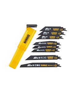 COFFRET DE 8 LAMES POUR SCIE SABRES 3XDT2300L, 3XDT2407L, 1XDT2308L, 1XDT2408L + BOITE DE RANGEMENT - DEWALT DT2443L-QZ