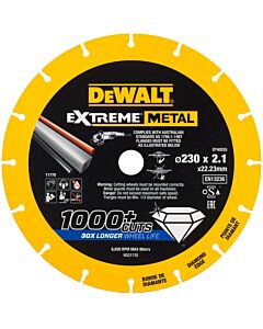DISQUE EXTREME METAL 230 X X 22.23 X 1.5 MM - DEWALT DT40255-QZ