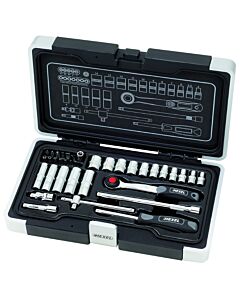 COFFRET DE DOUILLES 1/4" 35 PIECES - HEXEL IF35